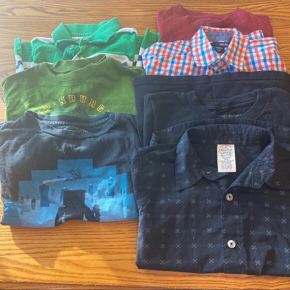 LOT of 7 Boys’ Short Sleeve Shirts Size XS / 4 - 5 Long Sleeve Button Down Fall - Picture 1 of 16